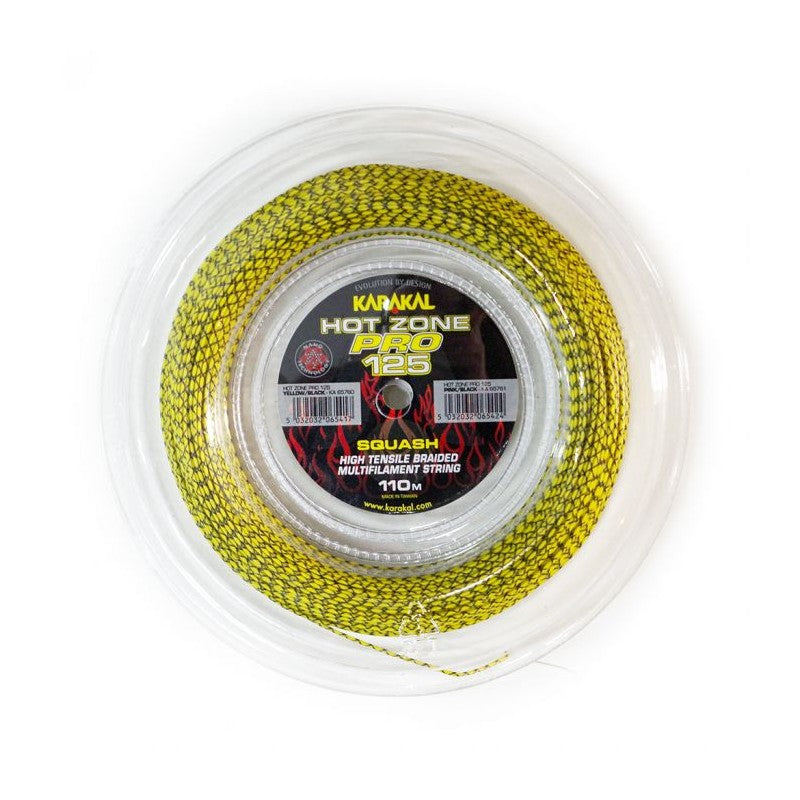 Karakal Set de cuerda Hot Zone Pro 125 (Yellow/Black)