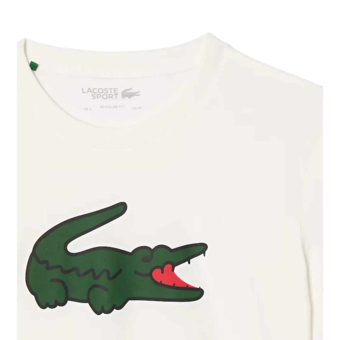Lacoste Camisa Regular Fit Blanca para Tenis Caballero