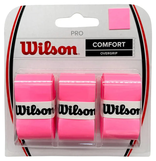 Wilson Overgrip Pro Comfort Rosa x3 para Tenis