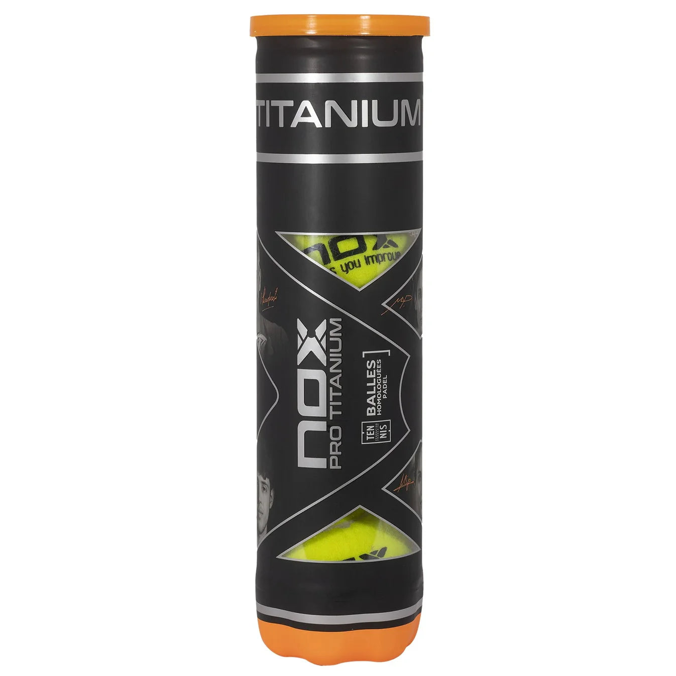 Nox Pelota Pro Titanium 4 unidades por tubo.