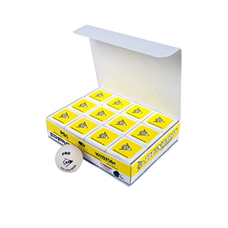 Dunlop Pelota Blanca Un Punto Verde Caja Con 12